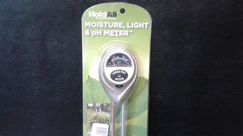 custom holdall moisture light and ph meter not working|holdall moisture meter chart.